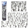 SCS Direct Space & Astronaut Action Figure Playset - 100+ Pcs, 11 Unique Characters, Gray, Model HGF-SCS-AST-962