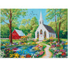 500 Pieces Jigsaw Puzzles For Adults, Spring Chursh Puzzle For Adults Children Seniors, Recycled Paper Puzzle 500 Pieces, No Dus