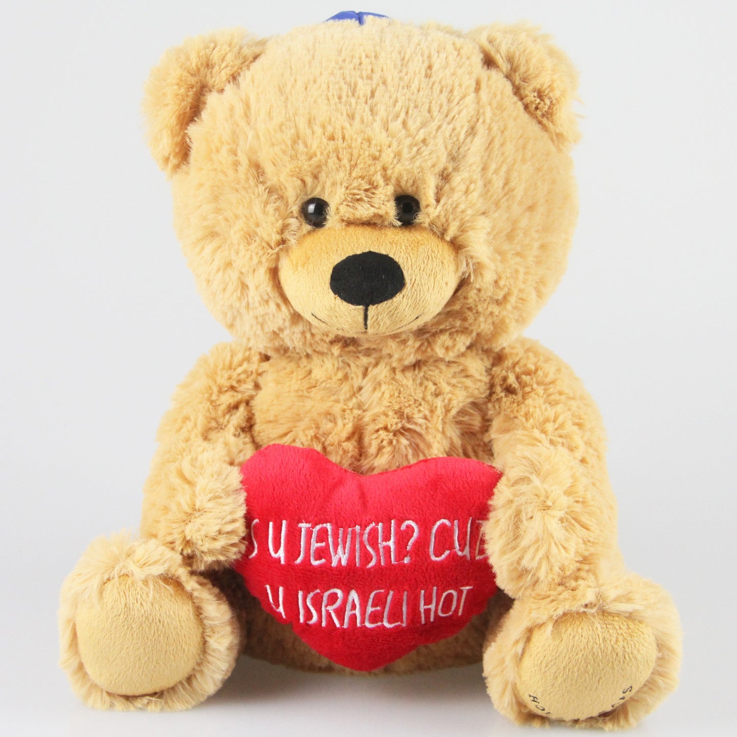 Hollabears 10' Is U Jewish? Cuz U Israeli Hot Teddy Bear Hanukkah Funny Plush Gift