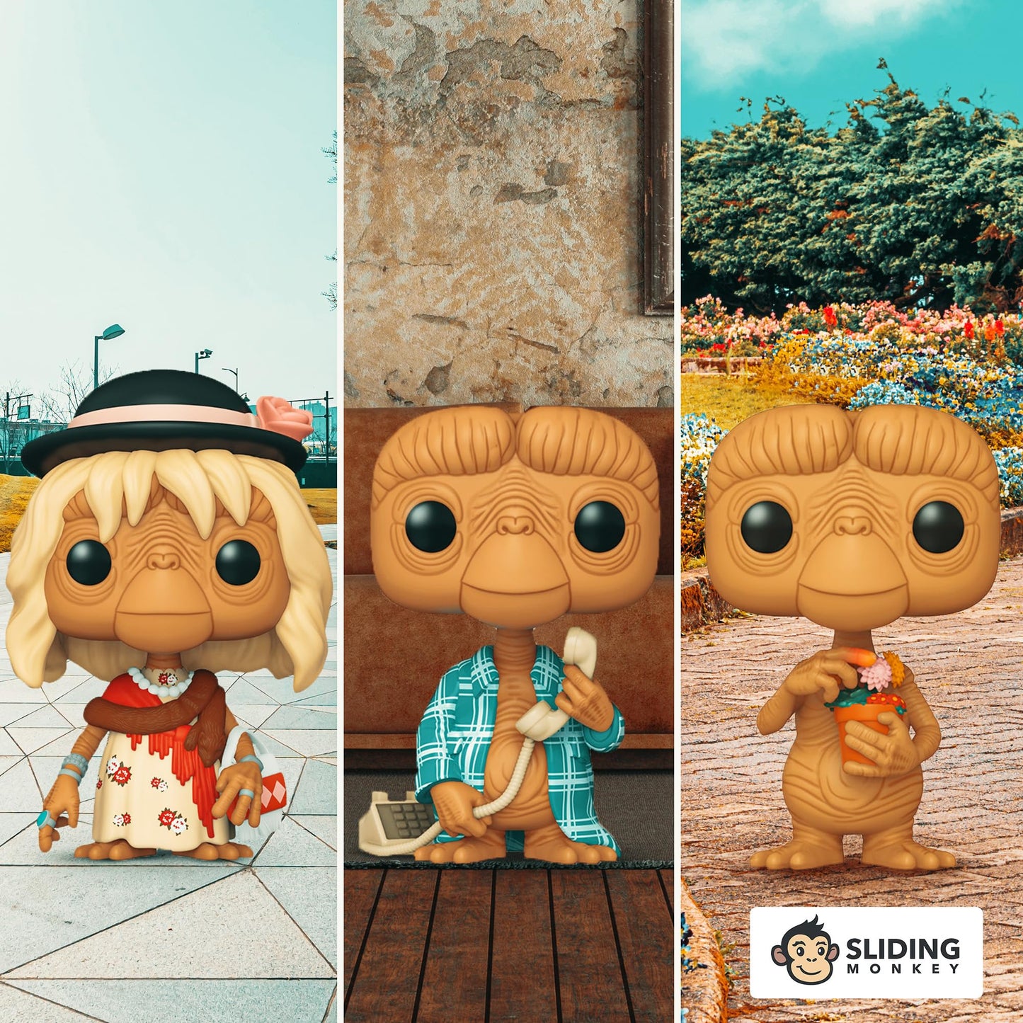 Funko Pop! Movies E.T. 40th 3 Pack Vinyl Figures Special Edition Multicolor limited availability