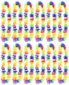 Rhode Island Novelty 36 Rainbow Flower Leis
