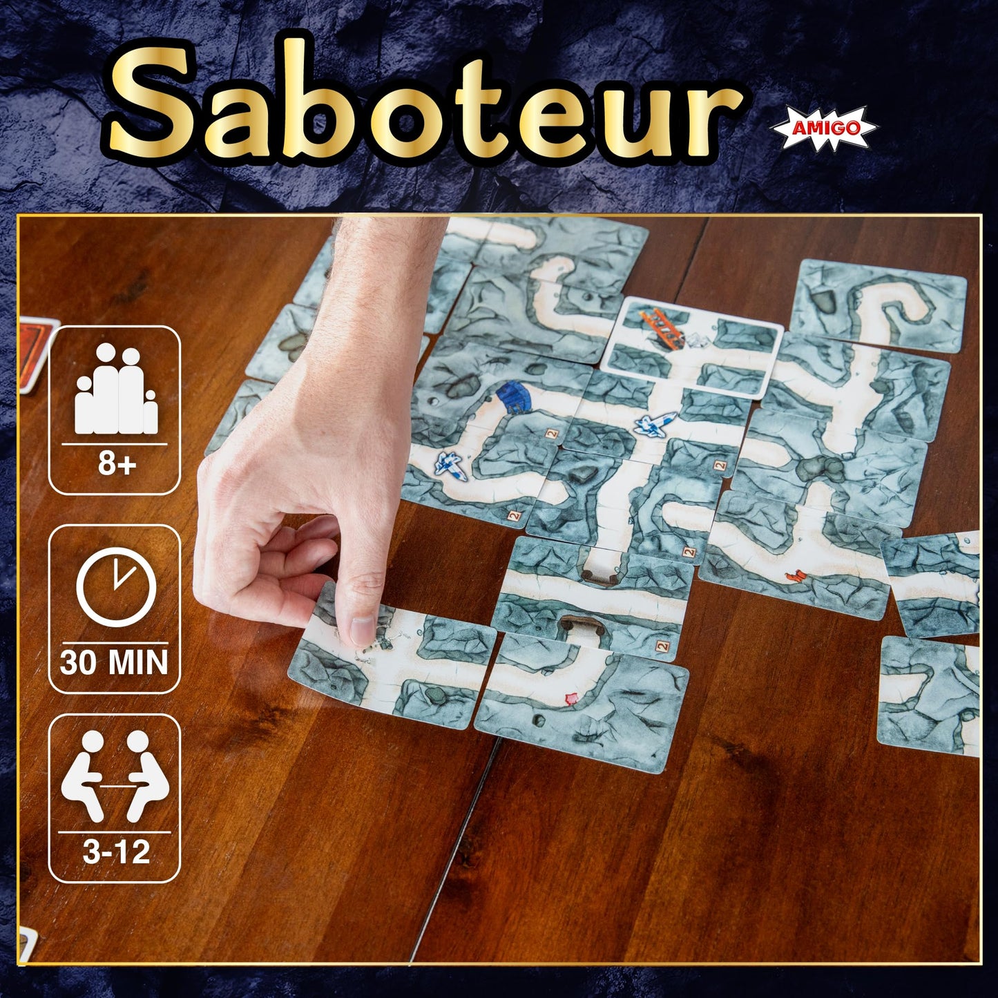 Amigo Games Saboteur The Mother Lode Bonus Pack Strategy Card Game - Includes Saboteur, Saboteur 2 & Secret Collectors Card - Pe