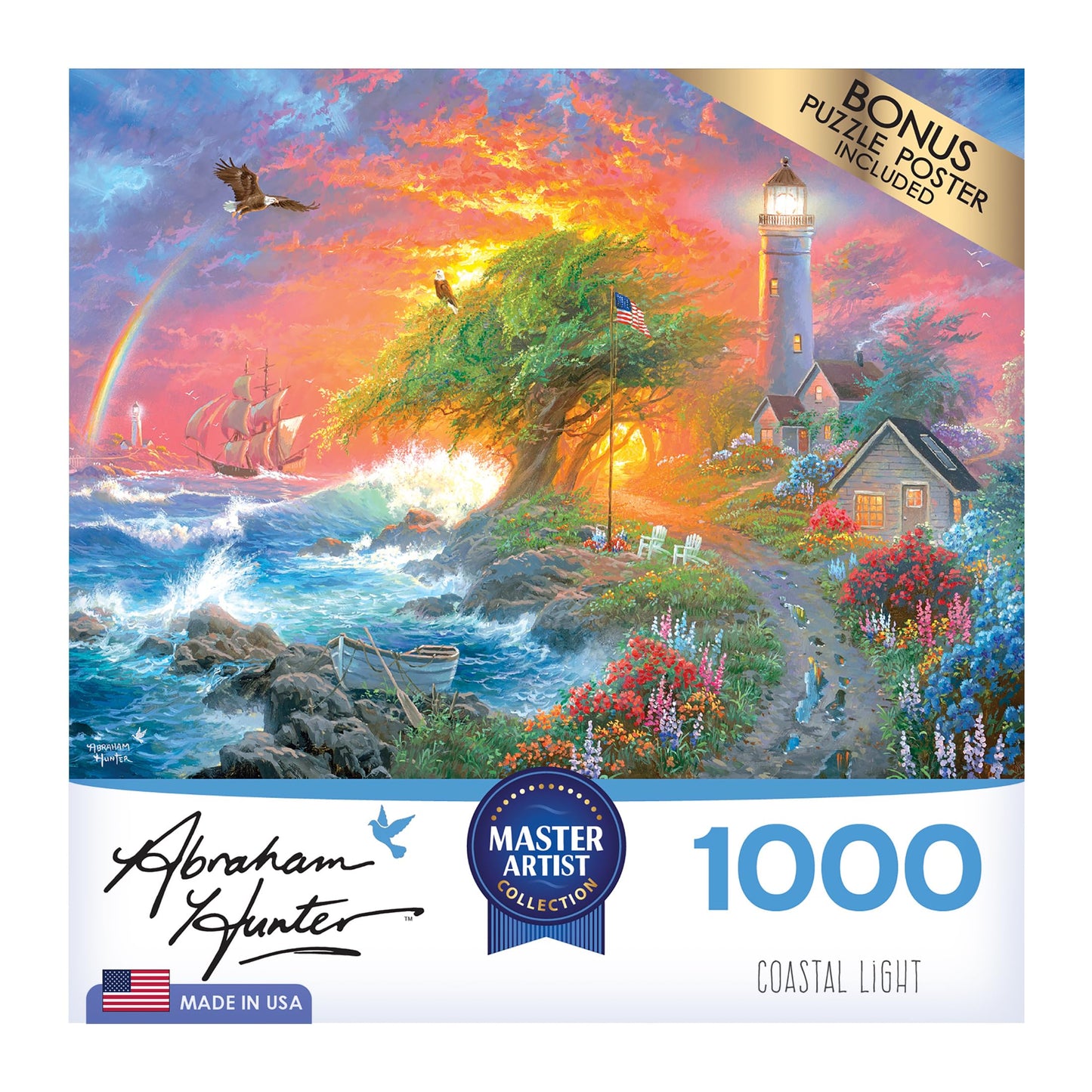 Roseart - Abraham Hunter - Coastal Light - 1000 Piece Jigsaw Puzzle For Adults
