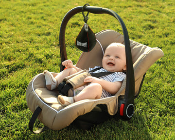 Genuine Fred Buff Baby Speed Bag Crinkle Toy - Engaging Hanging Toy for Play Gym & Stroller, Black, 1 Count - Perfect Gift for New Parents