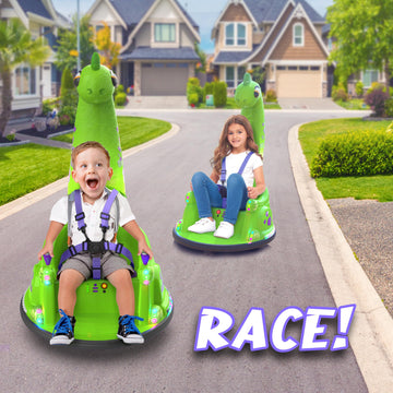 Bumpeez Bumper Car For Kids, 12V Electric Ride On Toy With Remote Control, Led Lights & Music For Toddlers 1-3, Birthday Gift Ag