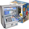 Dr. STEM Toys Kids Talking ATM Machine Savings Piggy Bank with Digital Screen, Electronic Calculator That Counts Real Money, and