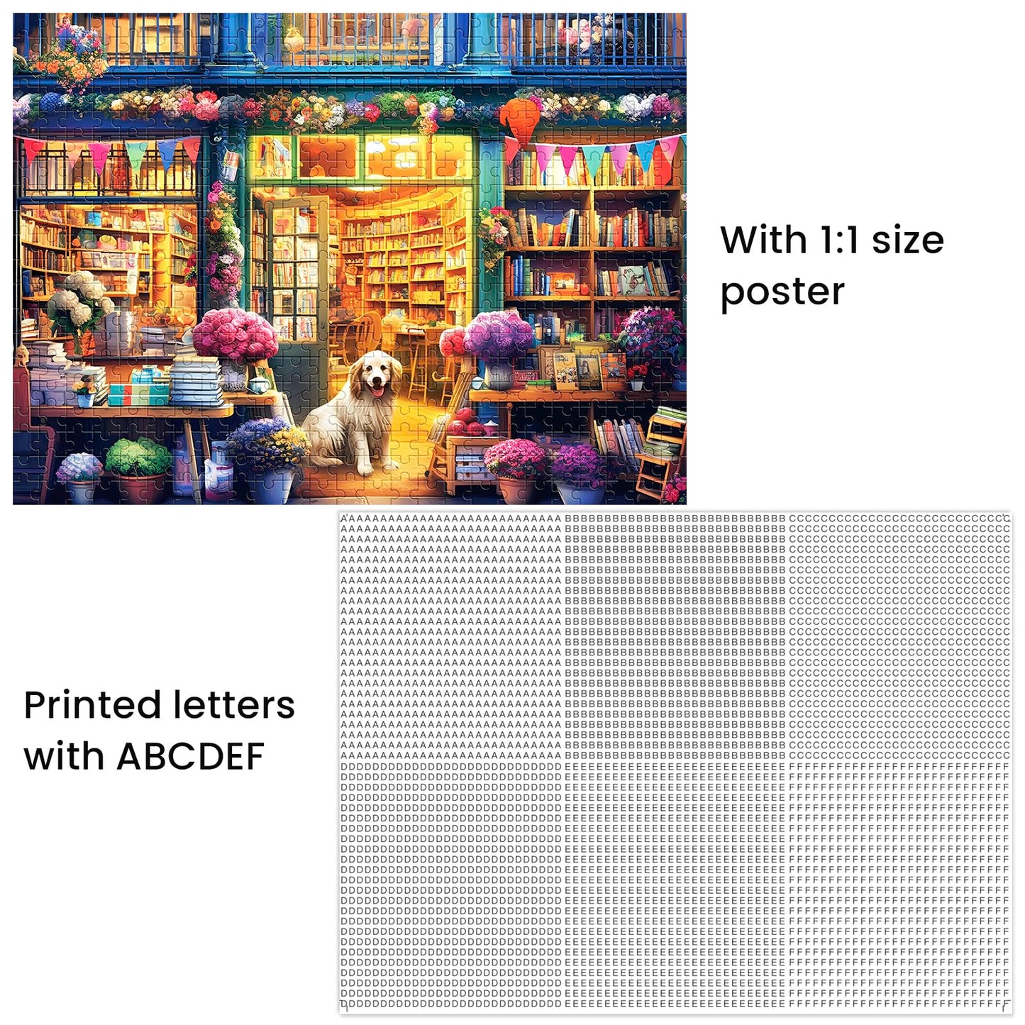 500 Piece Puzzles For Adults, Jigsaw Puzzles 500 Pieces, Puzzles 500 Pieces For Adults, Bookstore Dogs Jigsaw Puzzles, Funny Puz
