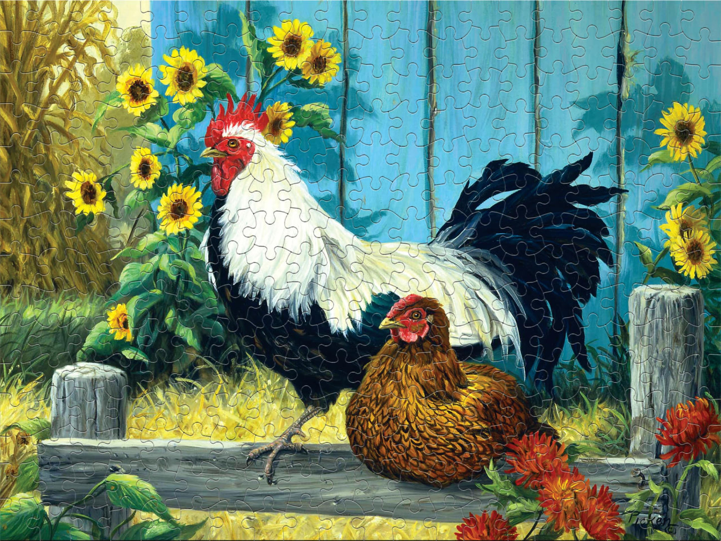 Ceaco - Country Couple - 300 Oversized Piece Jigsaw Puzzle