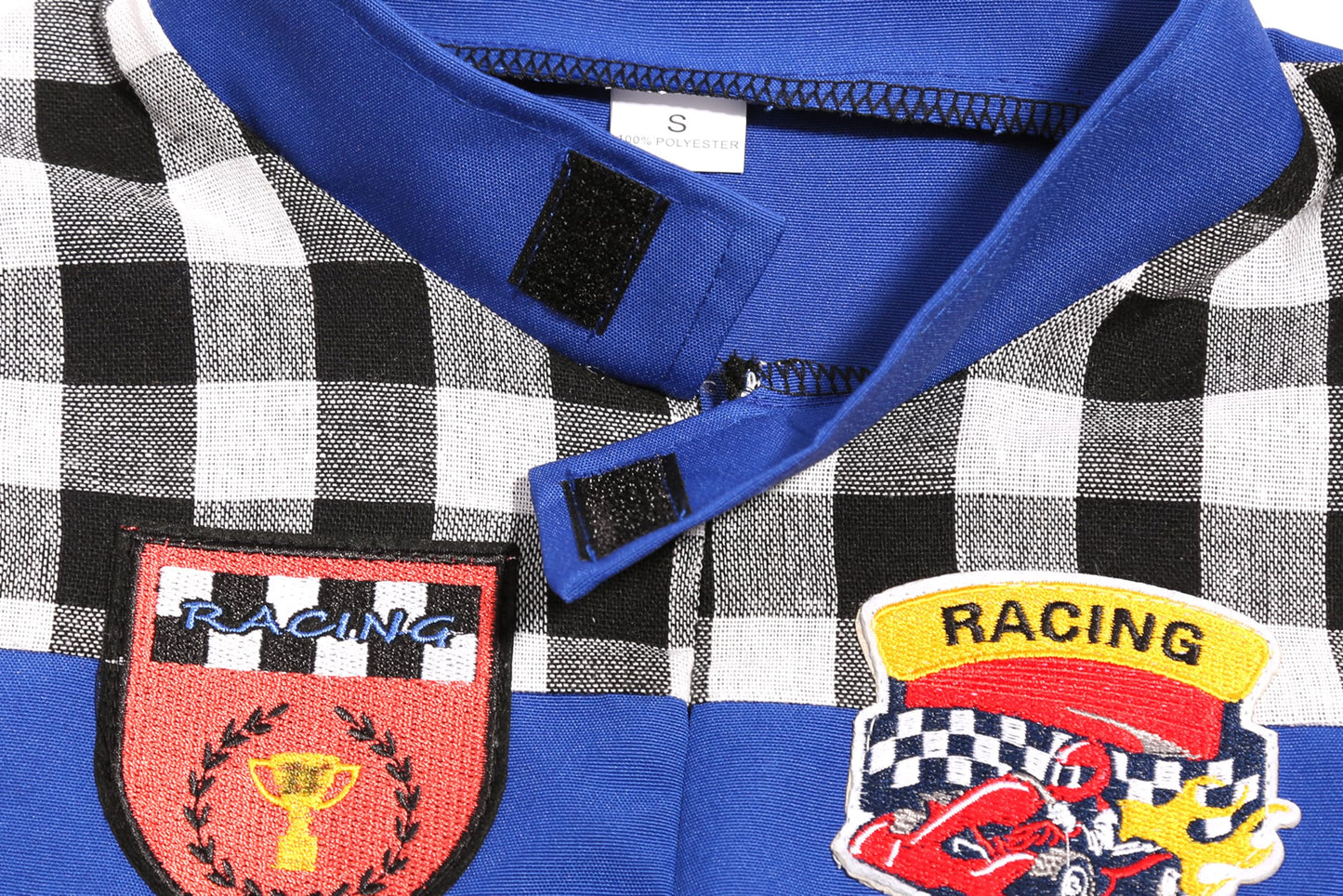 Sizgaroot Kids Race Car Driver Costume Toddler Boys Race Car Driver Halloween Costume (Blue, 7-8 Years)