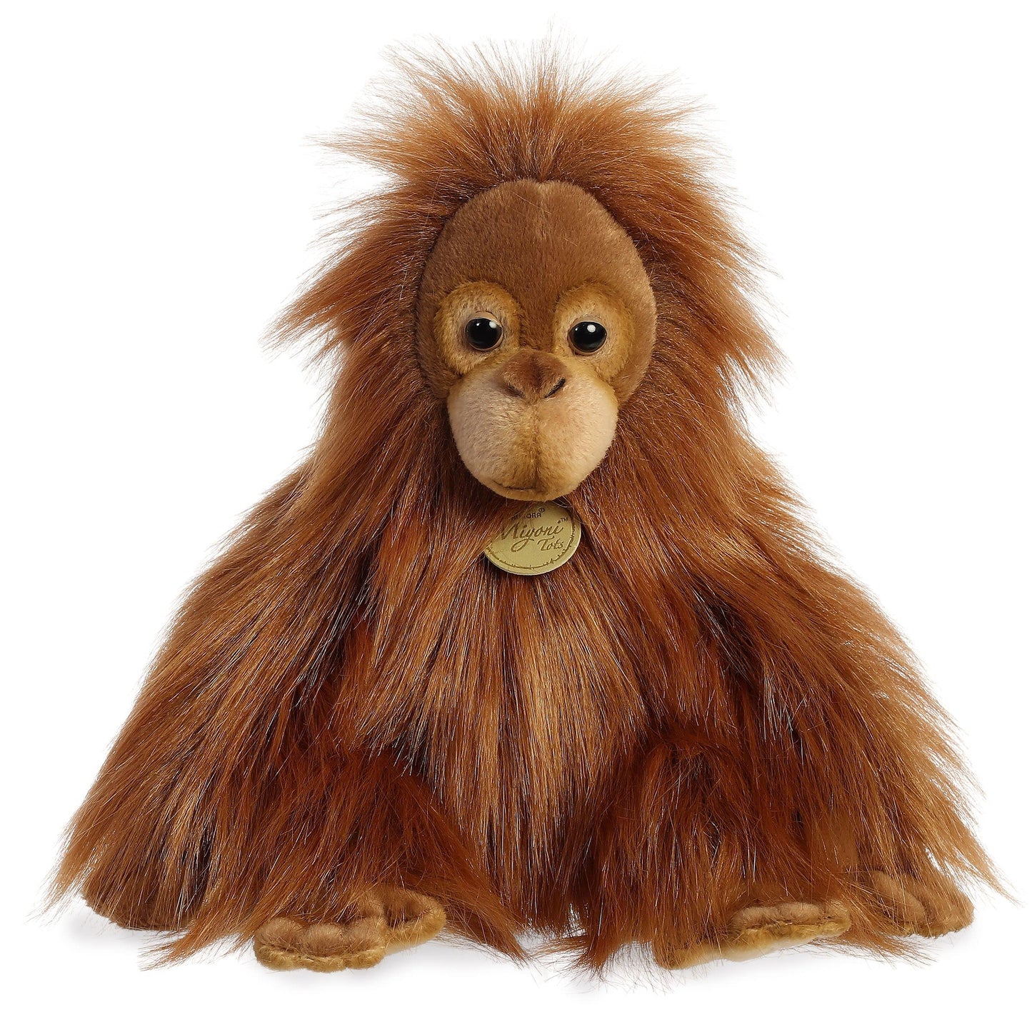 Aurora® Adorable Miyoni® Tots Baby Orangutan Stuffed Animal - Lifelike Detail - Cherished Companionship - Orange 11 Inches