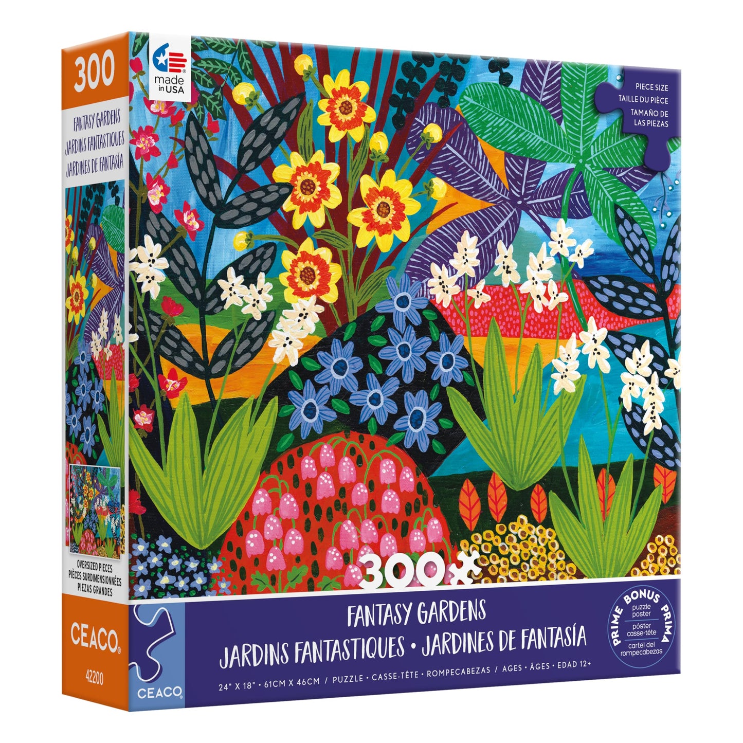 Ceaco - Liselle Larsen - Fantasy Gardens - 300 Oversized Piece Jigsaw Puzzle
