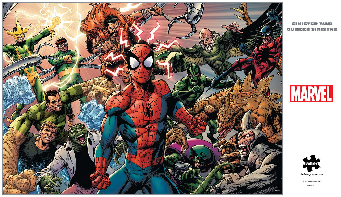 Buffalo Games Marvel Sinister War 2000 Piece Jigsaw Puzzle for Adults - Challenging Game Night Fun - 38.5 x 26.5 Inches
