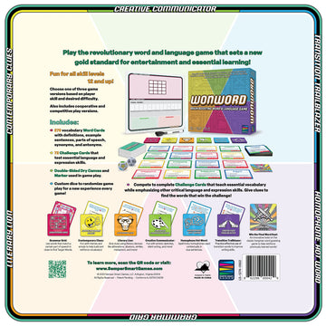 Semper Smart Games Wonword Brain-Boosting Word Game. Essential Vocabulary, Critical Language And Creative Expression Made Fun Fo