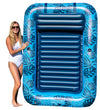 Aqua Inflatable Tanning Pool Lounger - Extra Large (80 X 56 In) - Premium Pool Float With Cupholders And Removeable Pillow For R