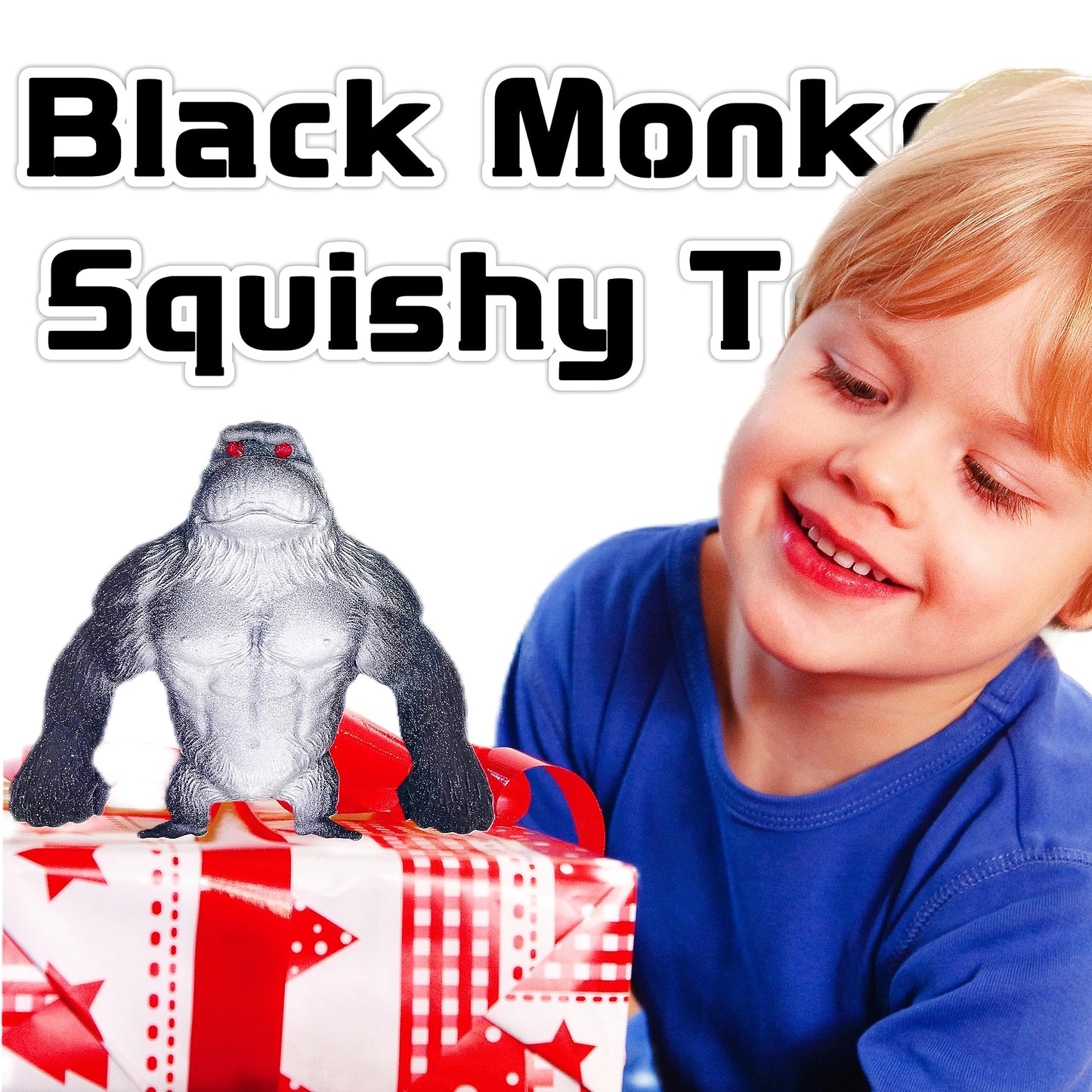 Squishy Monkey World Toy Stretchy Monkey Stress Balls For Kids (1-Pack) Monkey Splat Gorilla Toy Squishy Fidget Toys Stress Reli