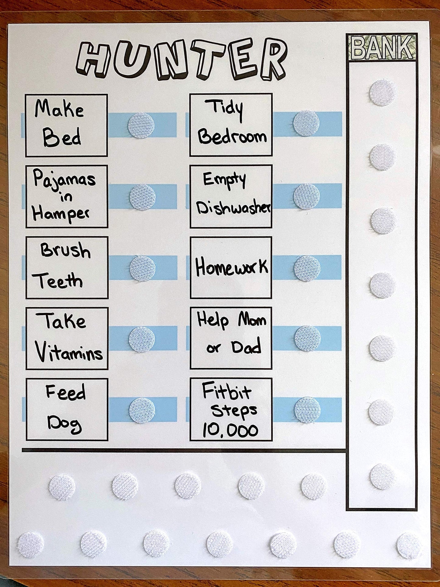 Chore Chart With Screen Time Tracker Shipped, Earn Screen Time For Chore Completion. Order With Movable Or Dry Erase Chores