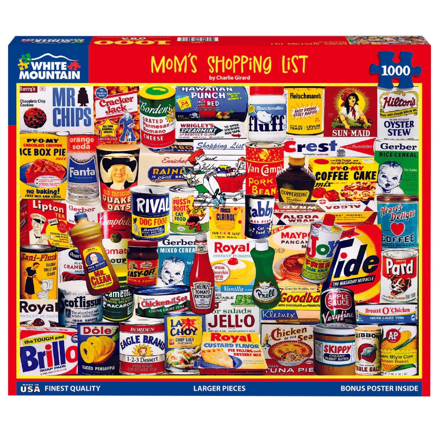 White Mountain Puzzles - Mom'S Shopping List - 1000 Piece Jigsaw Puzzle For Adults