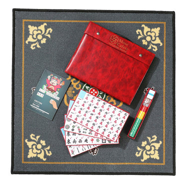 Mose Cafolo Professional Chinese Mahjong Game Set 146 Numbered Large Size Tiles With Carrying Travel Case, Complete Mahjong Tiles Set (Majiang, Mah-Jongg, Ma Jong)