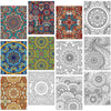 Zoiiwa 24 Pack Mandala Coloring Posters For Kids Adults Coloring Posters 11' X 8.6' Mandala Flower Coloring Book Craft Coloring Art Craft Activity For Home Classroom Valentine'S Day Gift