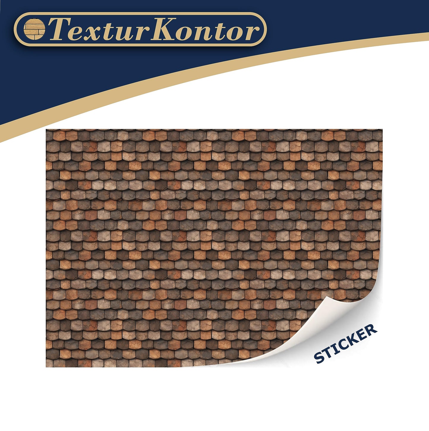 3 Sheets Self-Adhesive Roof Tiles And Shingles For Dollhouses Scale 1:12 (Roof Shingles Brown)
