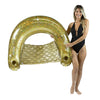 PoolCandy Sun Chair Water Raft, Gold Glitter