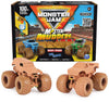 Monster Jam, Mystery Mudders 2-Pack Monster Trucks, Official 1:64 Grave Digger and Blue Thunder Die-Cast Vehicles, Wash to Revea