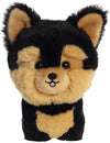 Aurora® Playful Teddy Pets™ Yorkie Stuffed Animal - Unique Design - Endless Play - Black 6.5 Inches