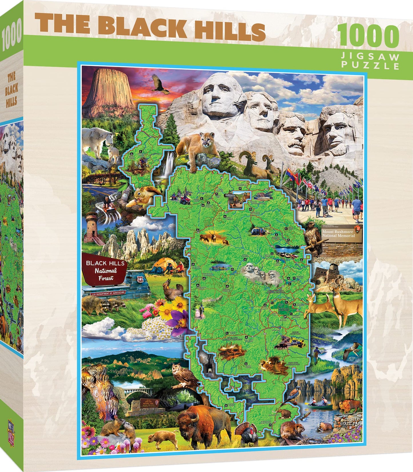 Black Hills Map Puzzle 1000 Pc