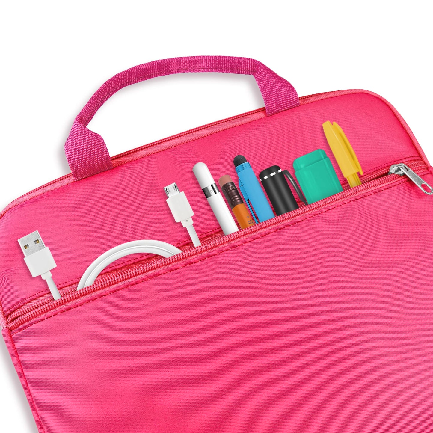 Annmore Bag Compatible With Lexibook Educational And Bilingual Laptop, Pink