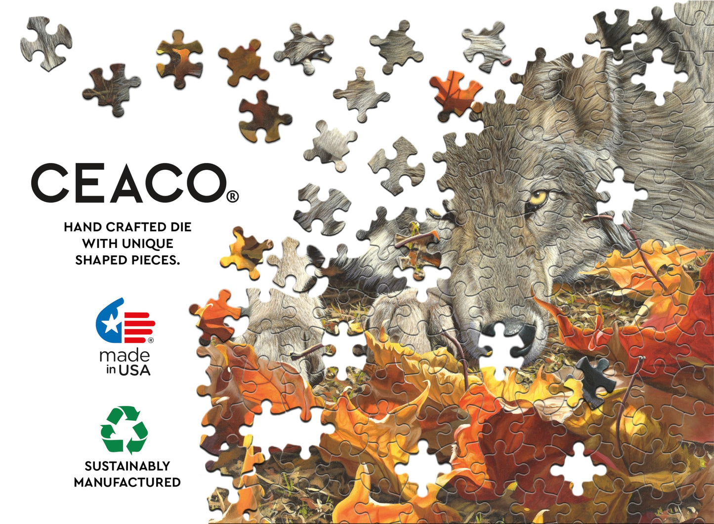 Ceaco - Wolf'S Contemplation - 500 Piece Jigsaw Puzzle