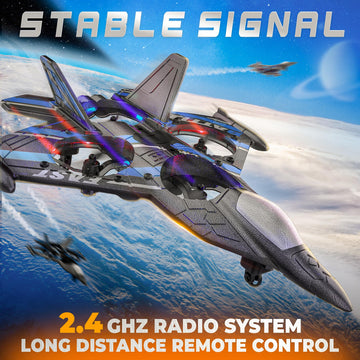 Bezgar Drones For Kids | 2.4Ghz Rc Plane, 6-Axis Gyro Remote Control Airplane, Rc Helicopter, 360 Flip Fighter Jet Toy, Toys For