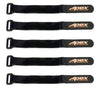 Apex RC Products 5 Pack 20mm x 200mm HD Rubberized Battery Straps Non-Slip 3030