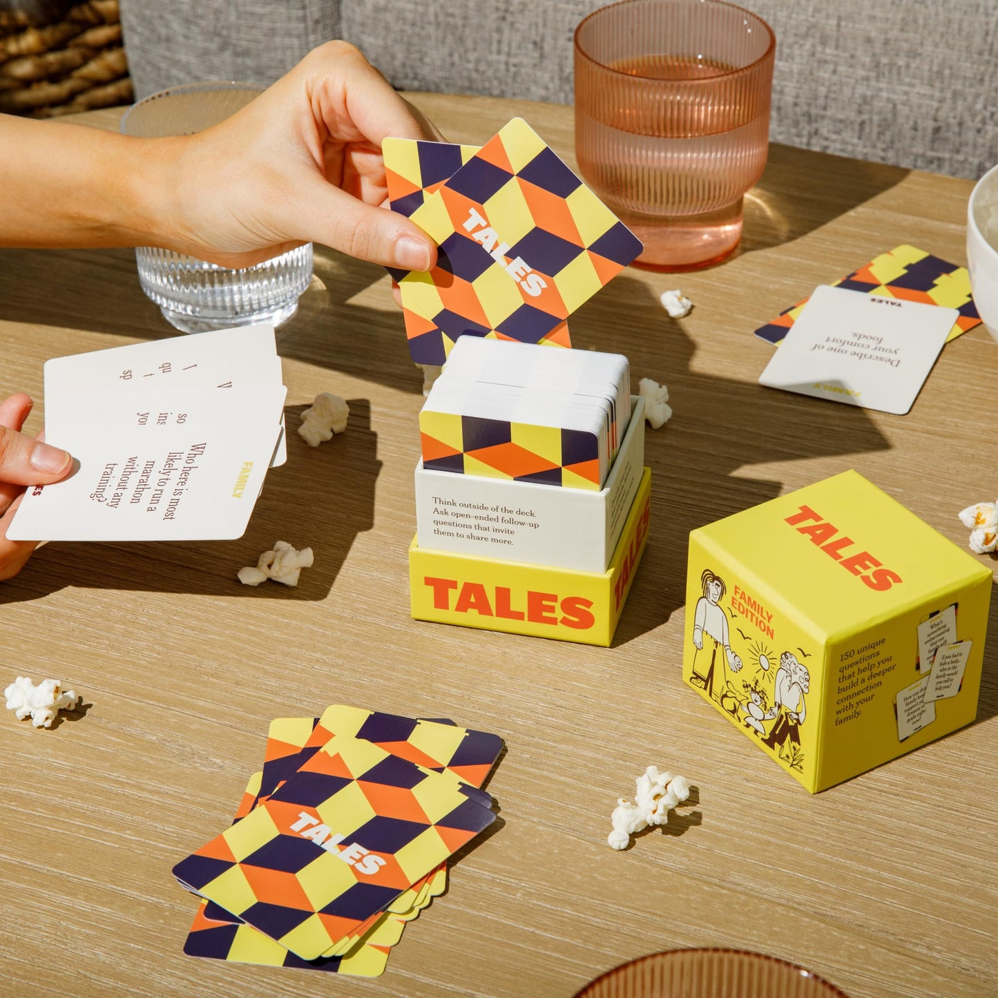 Tales Conversation Starter Cards, Family Edition, Perfect For Family Games For Adults, Family Dinners, Game Nights, Gifts, Holid