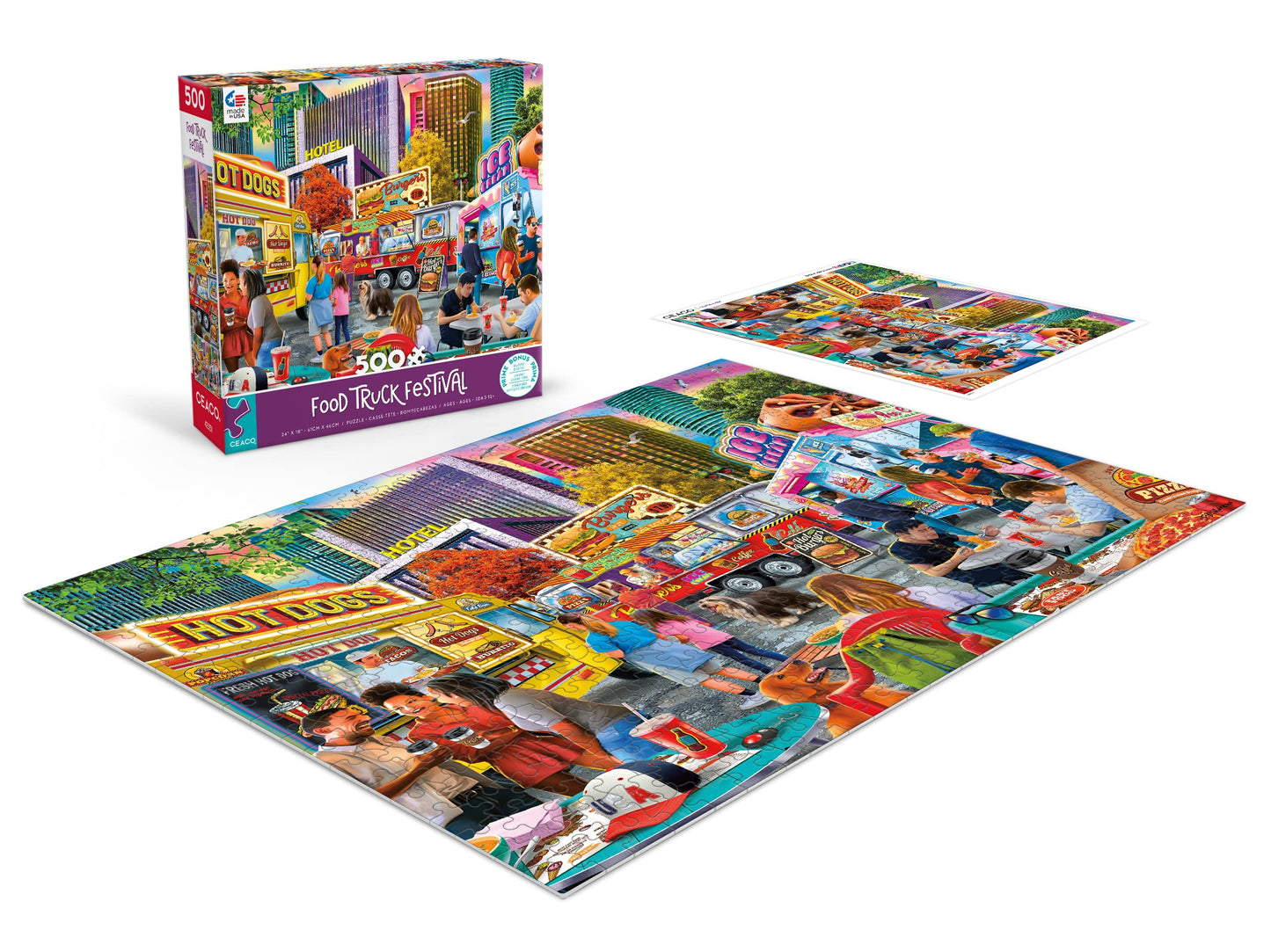 Ceaco - Pd Moreno - Food Truck Festival - 500 Piece Jigsaw Puzzle