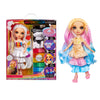 Rainbow High Watercolor & Create Fashion DIY Doll with Washable Watercolors + Tie-Dye Kit, Brown Eyes, Curled Hair, Bonus Top &