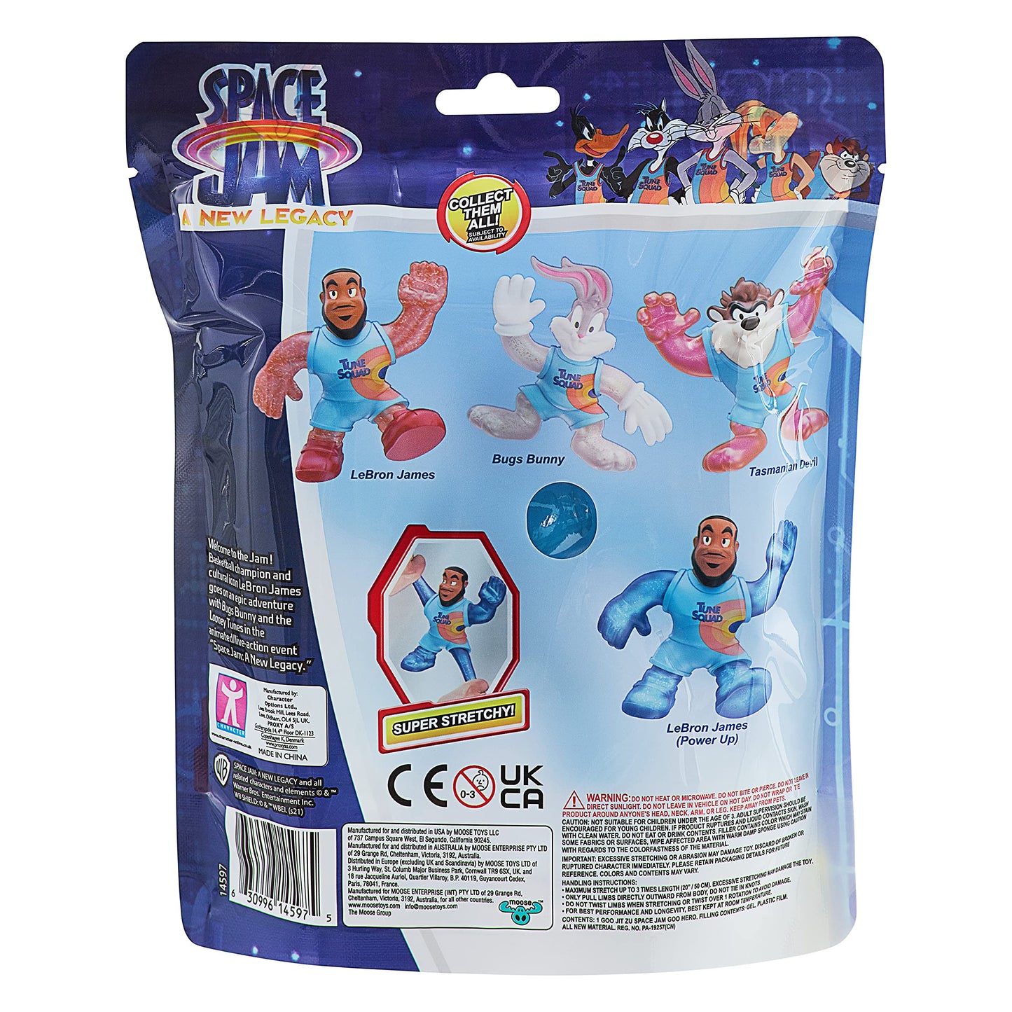 Moose Toys Heroes of Goo JIT Zu Action Figure - Lebron James 5" Stretchy Goo Filled - Multicolor - Model 14597