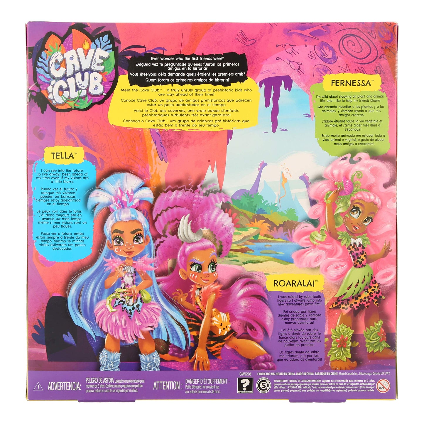 Cave Club Tella, Roaralai, And Fernessa First Friends Set