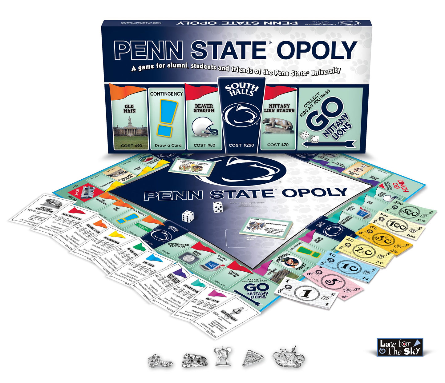 Late for the Sky Penn Stateopoly Board Game - Multicolor Cardboard, Model 4099529