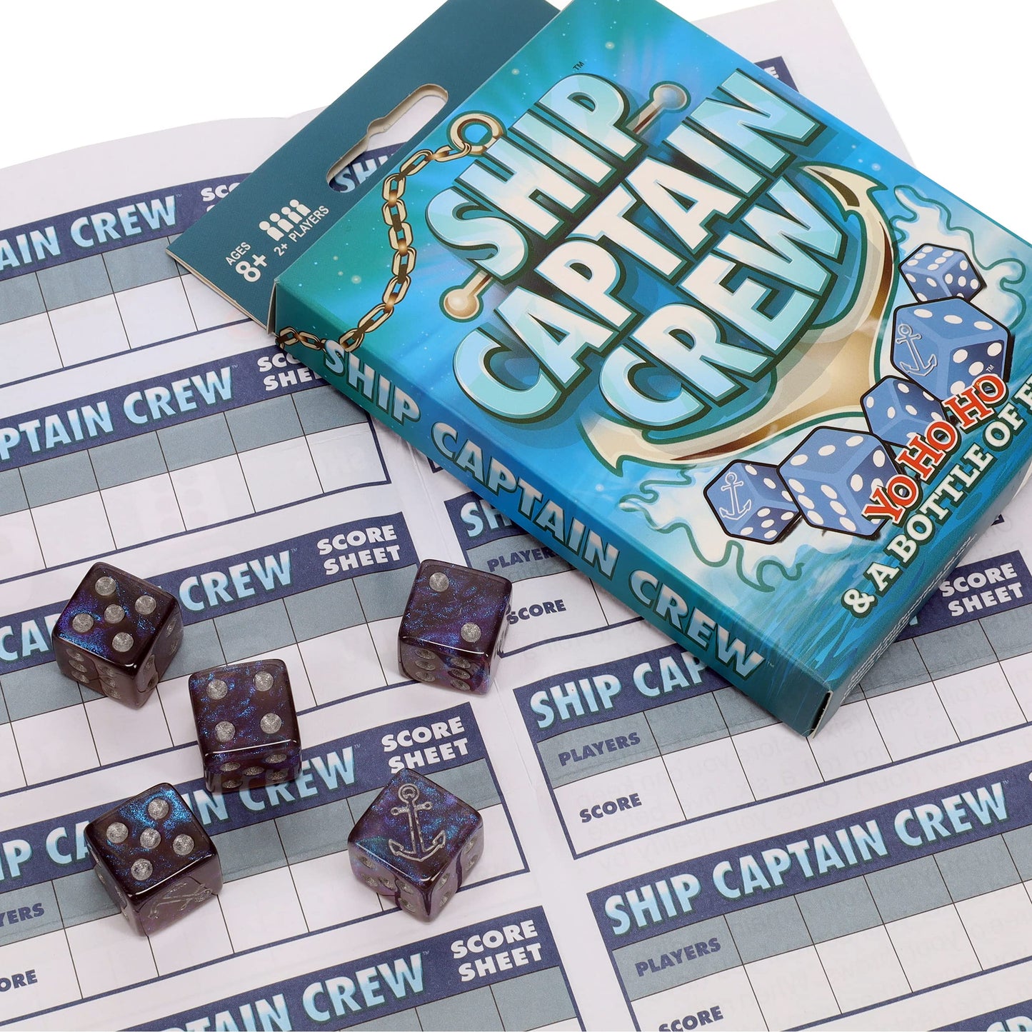 Ship Captain Crew Dice Game, Great For Party Favors, Family Games, Stocking Stuffer, Travel Games, And Camping Games, Dice Games For Adults, Fun Games For Family Game Night