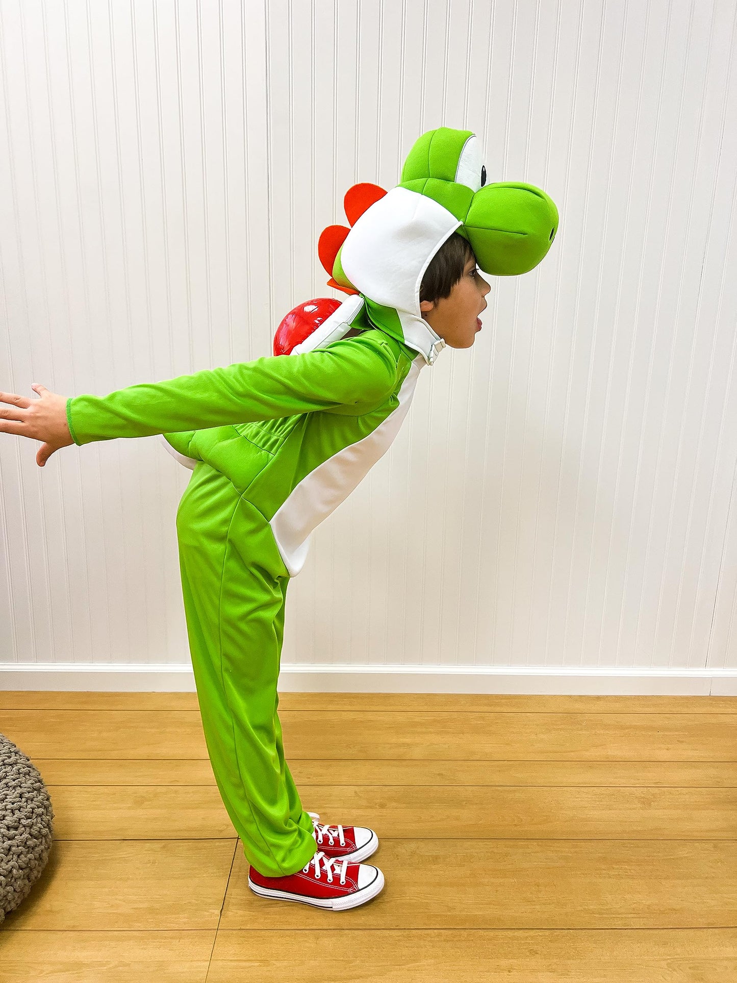 Disguise Yoshi Costume, Official Super Mario Bros Deluxe Kids Costume With Headpiece, Size (3T-4T)