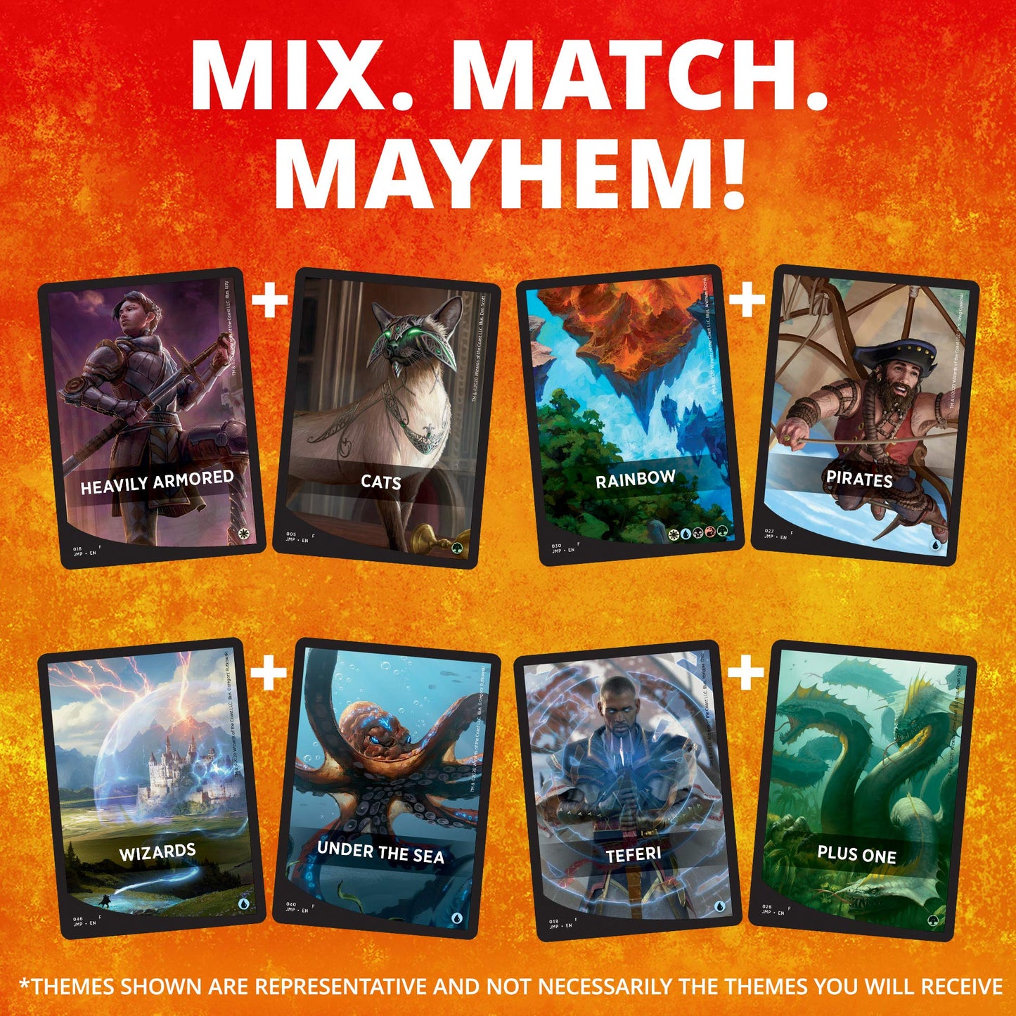 Magic The Gathering Jumpstart 2020 Booster Box - 24 Packs, 20 Cards/Pack, Cardboard, Colorful Land Cards, Model C75150000