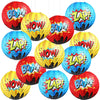 Blulu 6 Pcs Hero Themed Party Decorations Fun Hero Paper Lanterns Hanging Comic Wow Zap Boom Lanterns Birthday Party Favor for K