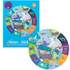 C.R Gibson Bjpr-22042 Under The Sea 72-Piece Round Jigsaw Puzzle For Kids, 19'' D