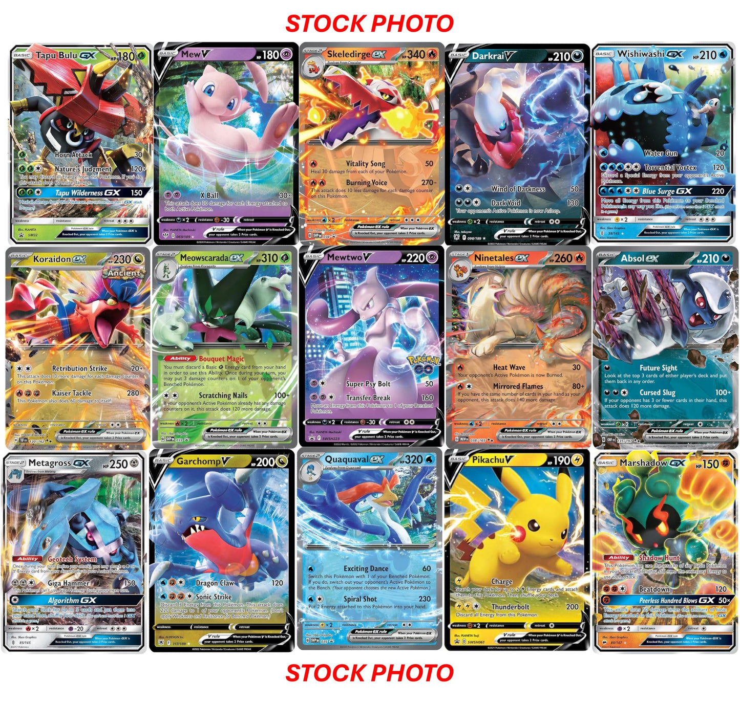 Pokemon TCG: 1 Authentic Factory Sealed Booster Pack and 1 Ultra Rare (V EX GX VMAX VSTAR Etc.) + 1 Bonus Holofoil Card