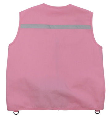 Eagle Eye Explorer Kids Cargo Vest For Boys And Girls With Reflective Safety Straps. 100% Cotton. Size: X-Small Color: Pink
