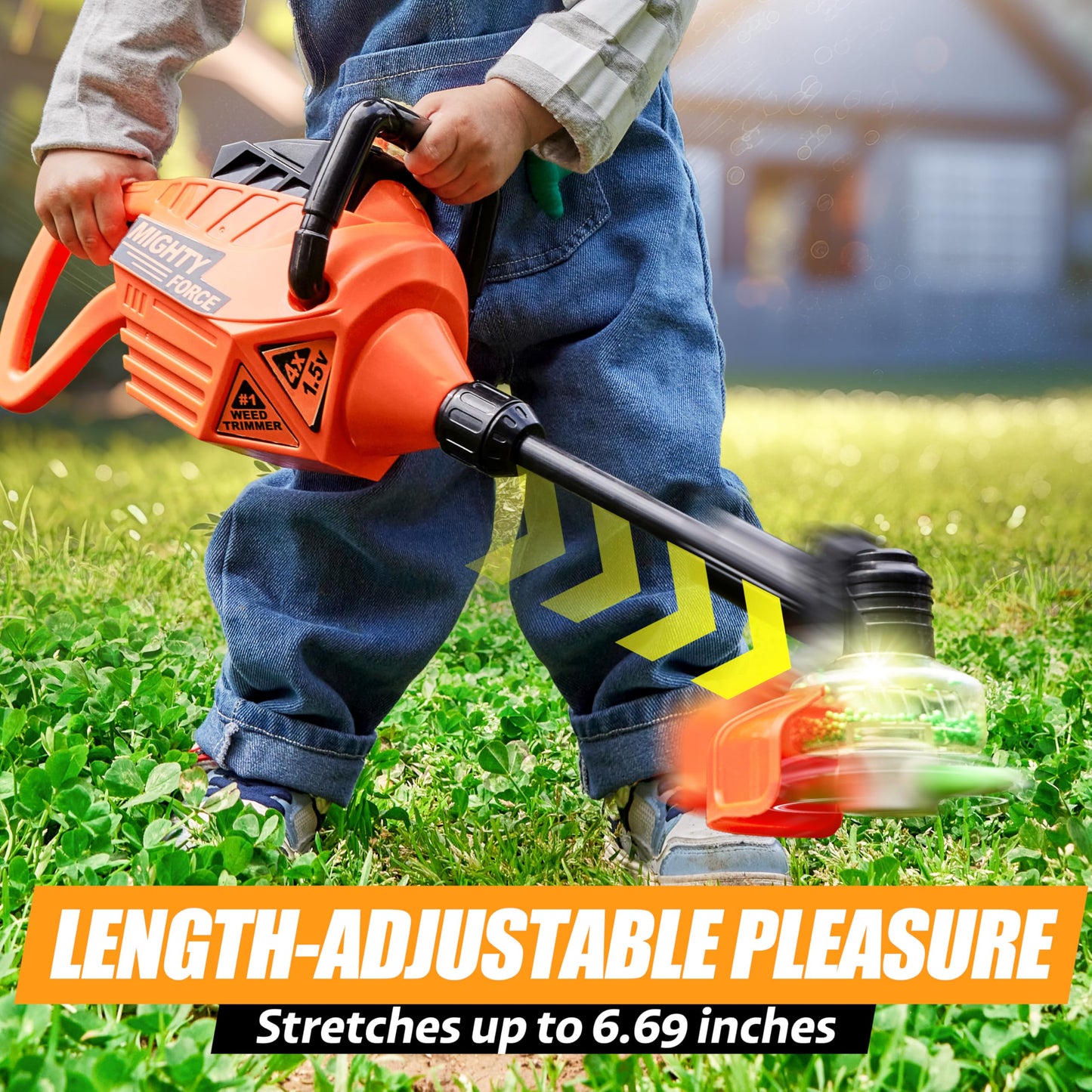 Toddler Weed Trimmer: Electronic Modern Pretend And Play Tool Designed For Little Hands Gardening Toy With Lights And Sounds, Bi