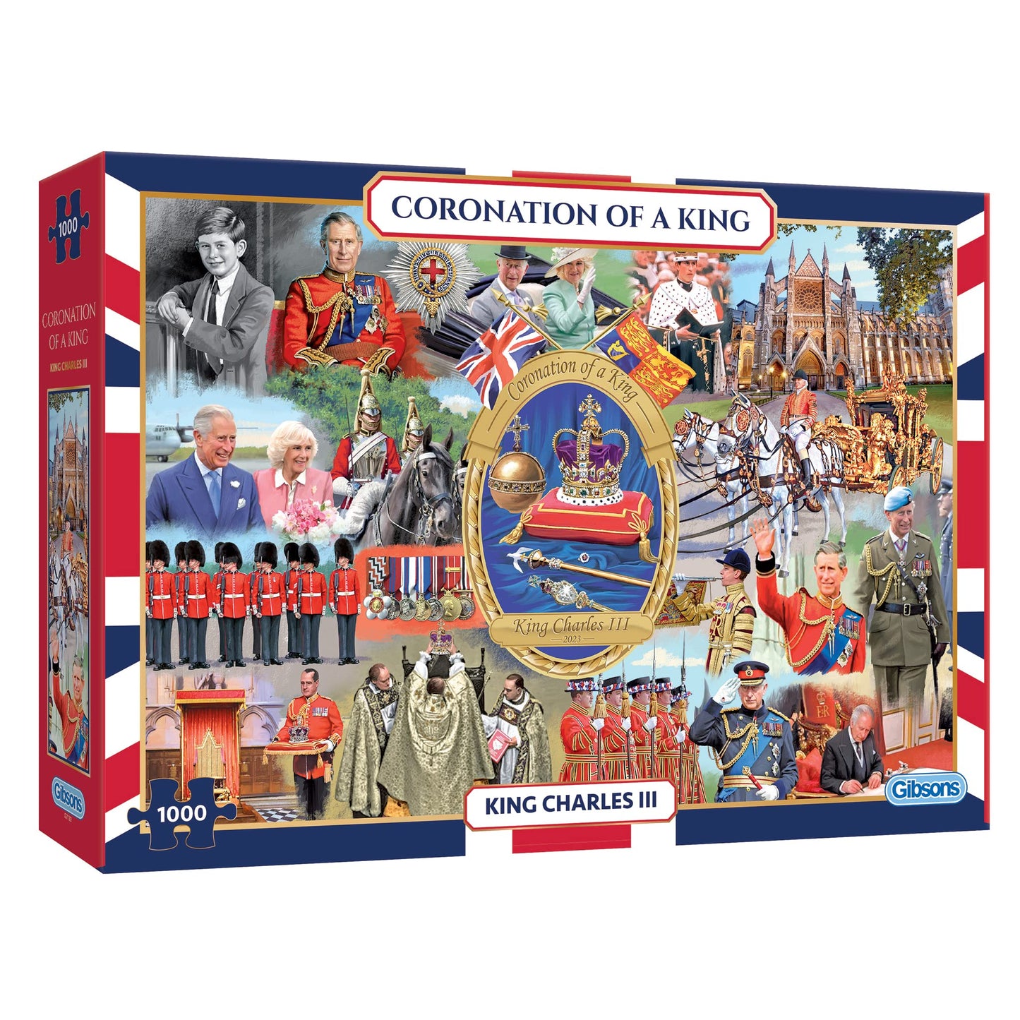 Gibsons Coronation Of King 1000 Piece Jigsaw Puzzle | Sustainable, Recycled Board | Great Gift For Adults