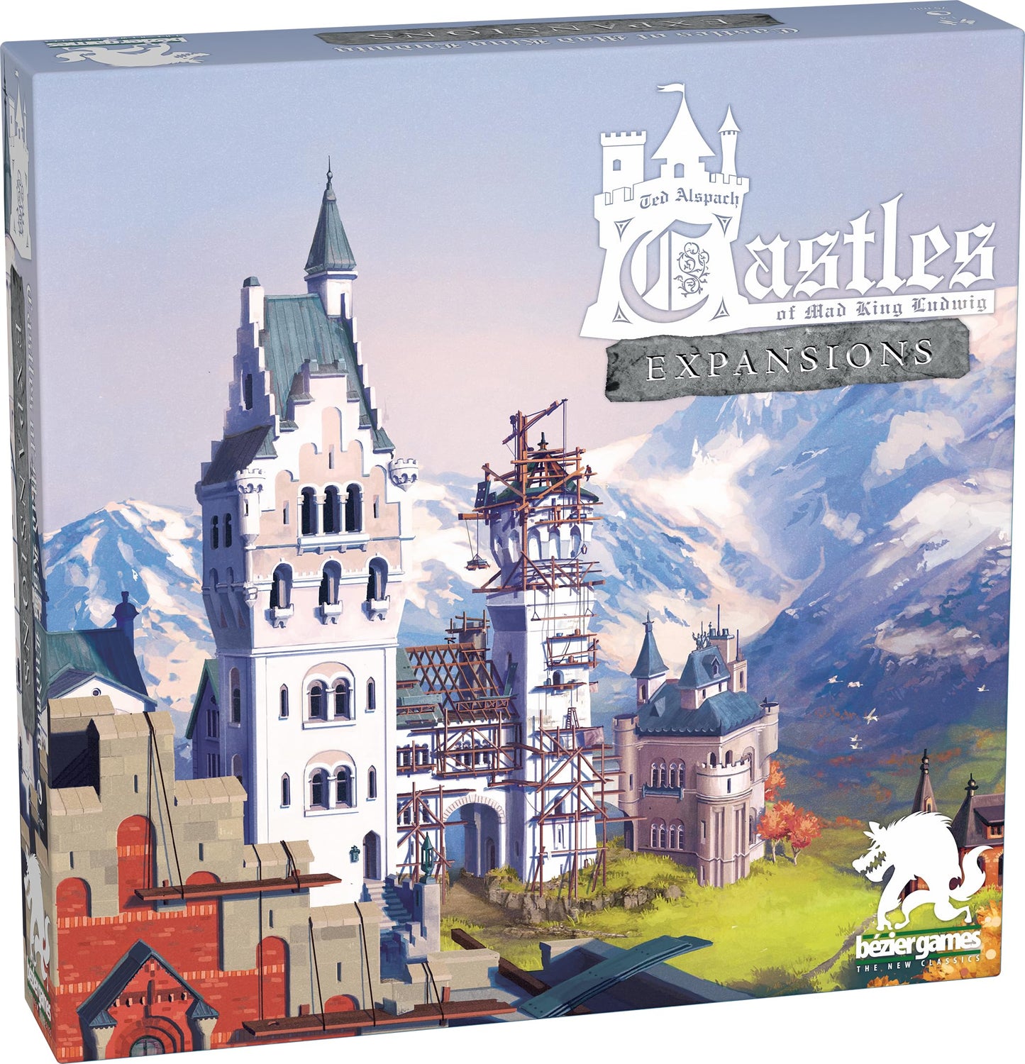 Castles of Mad King Ludwig Expansions – Massive Modular Add-On with Renovations, Secret Passages, Moats, Towers, Royal Decrees, Swan Tokens & 5th Player Support for Ultimate Castle-Building -Like New