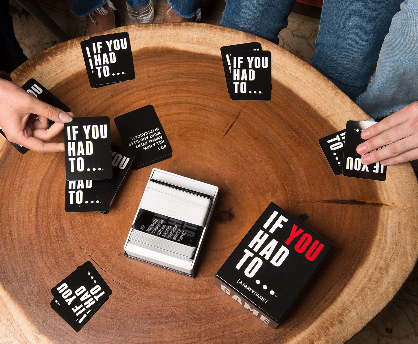 DSS Games If You Had To... Party Game - Hilarious Would You Rather Card Game, Black, Model 861721000126, Perfect for Game Night & Gifts