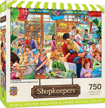 Masterpieces 750 Piece Jigsaw Puzzle For Adults And Family - Lucy'S First Pet - 18'X24'